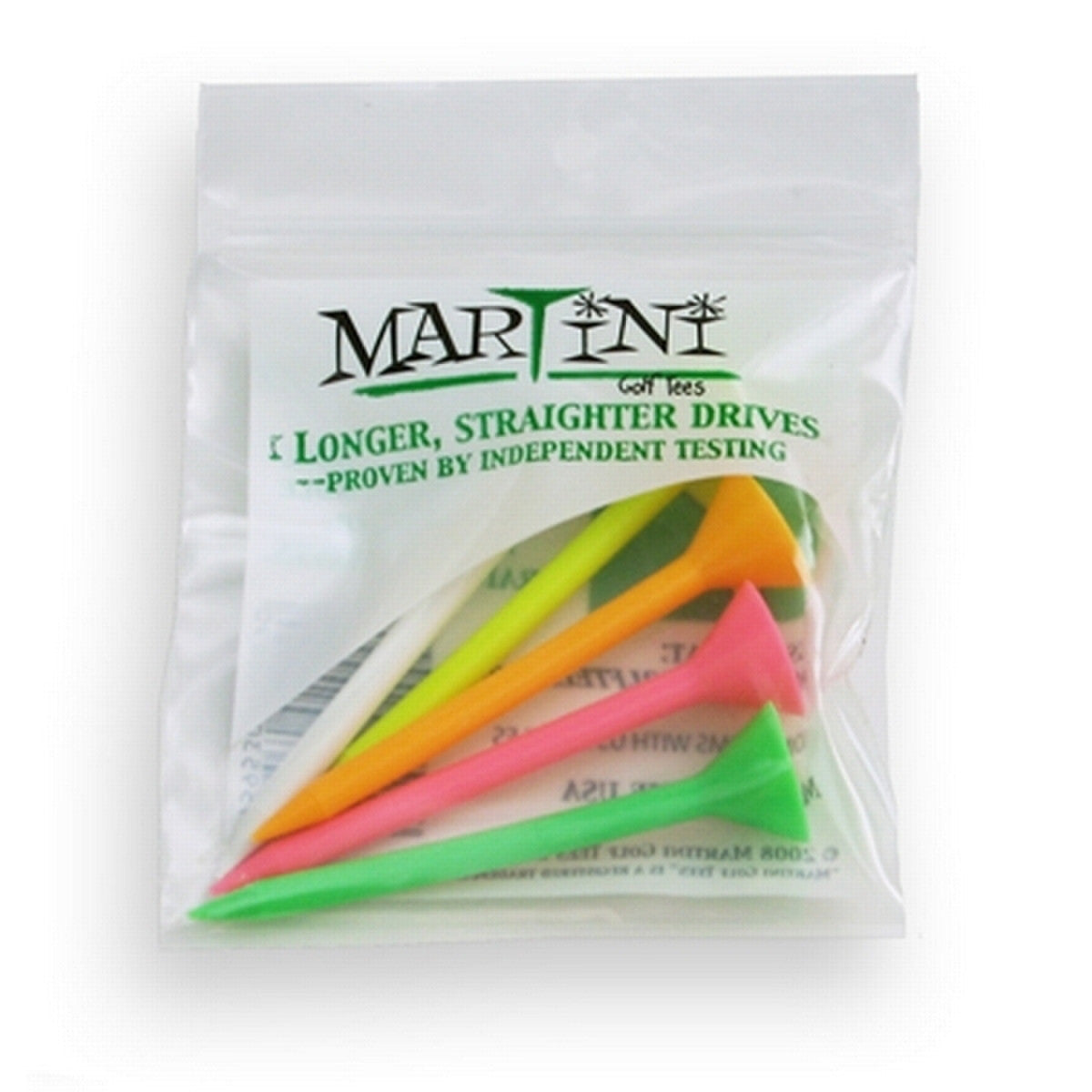 Martini Tees - 3 1/4" Assrt. Colors