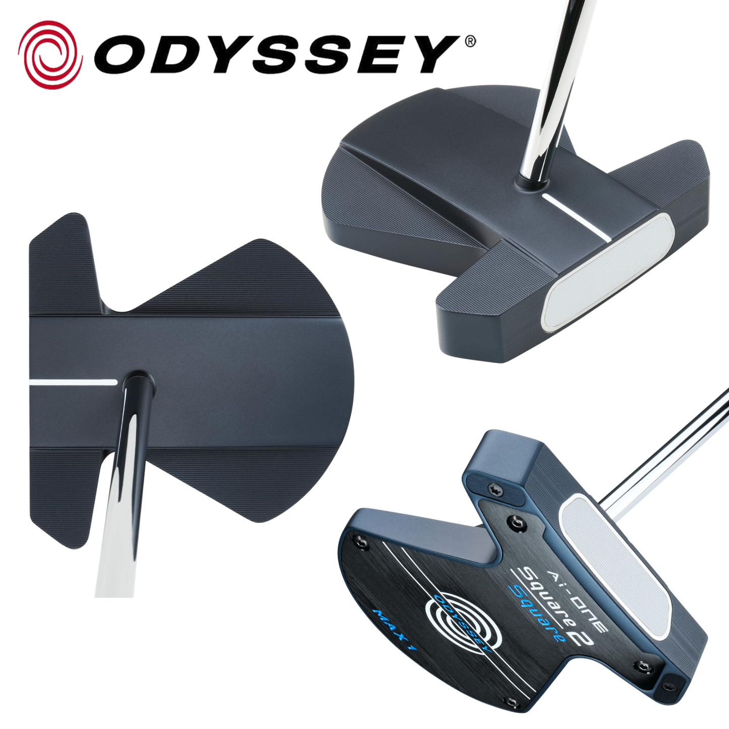 Odyssey Ai-ONE Square 2 Square MAX 1 Putter (33, 34 or 35 Inch)