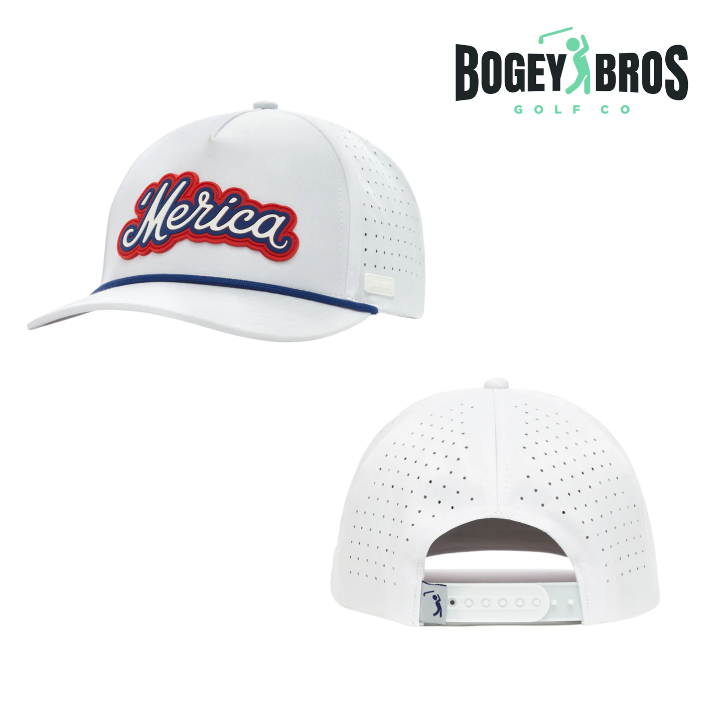 Bogey Bros - 'Merica White Golf Hot