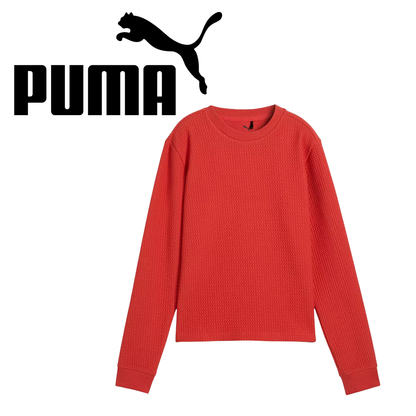Puma Womens Boulder Crew Pull Over - Red Fire