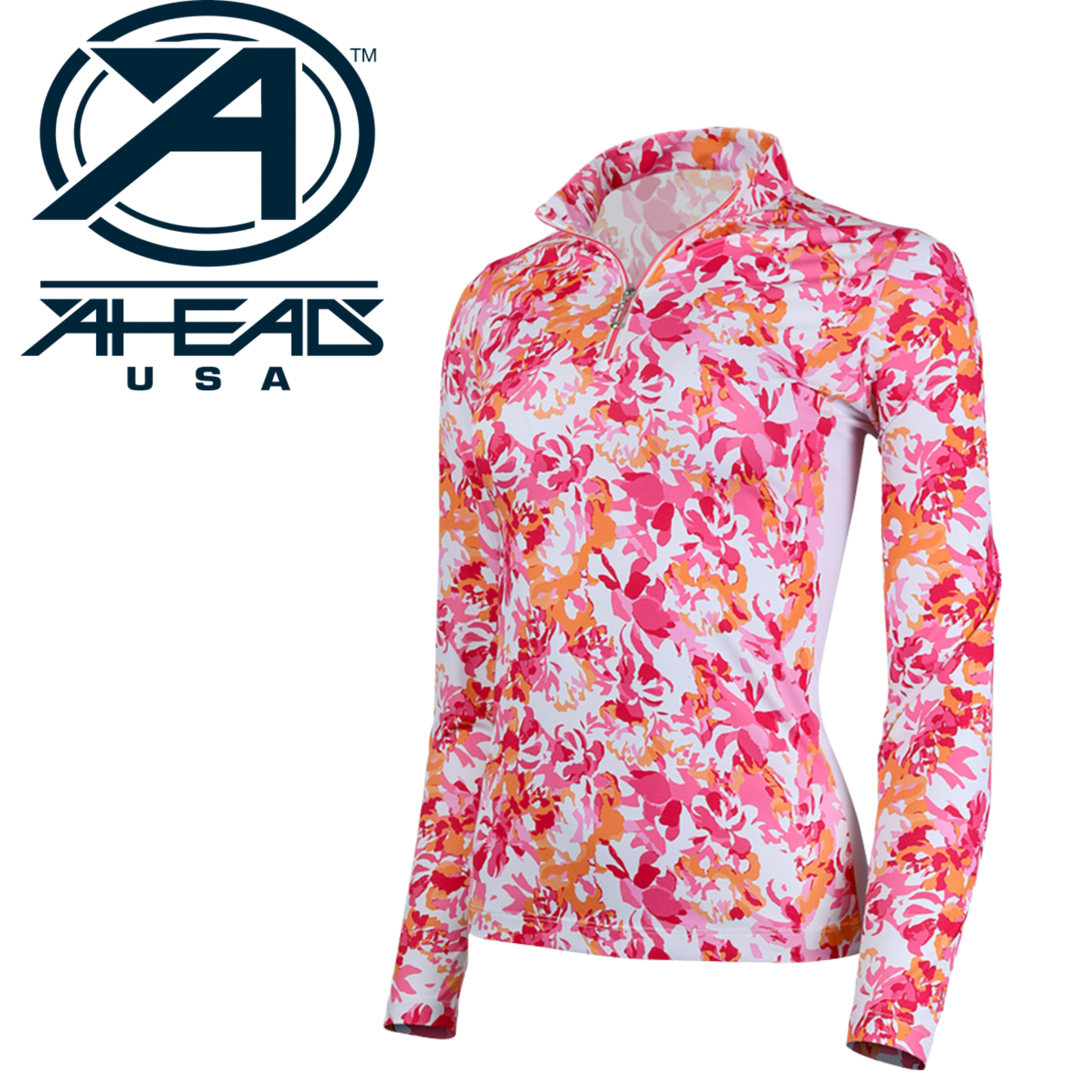 AHEAD Womens DANIELLA Recycled Print Midlayer