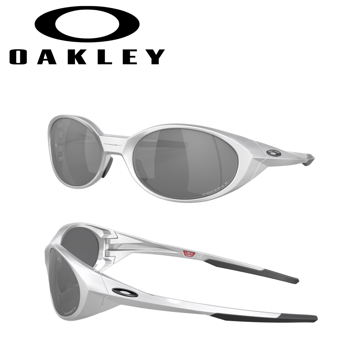 Oakley EyeJacket Redux Silver Frame / Prizm Black Polarized Lens