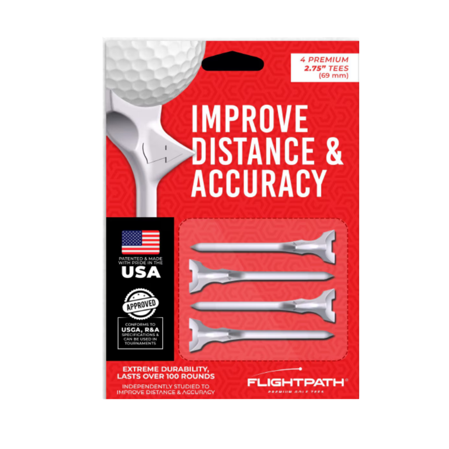 FlightPath Plastic Golf Tees