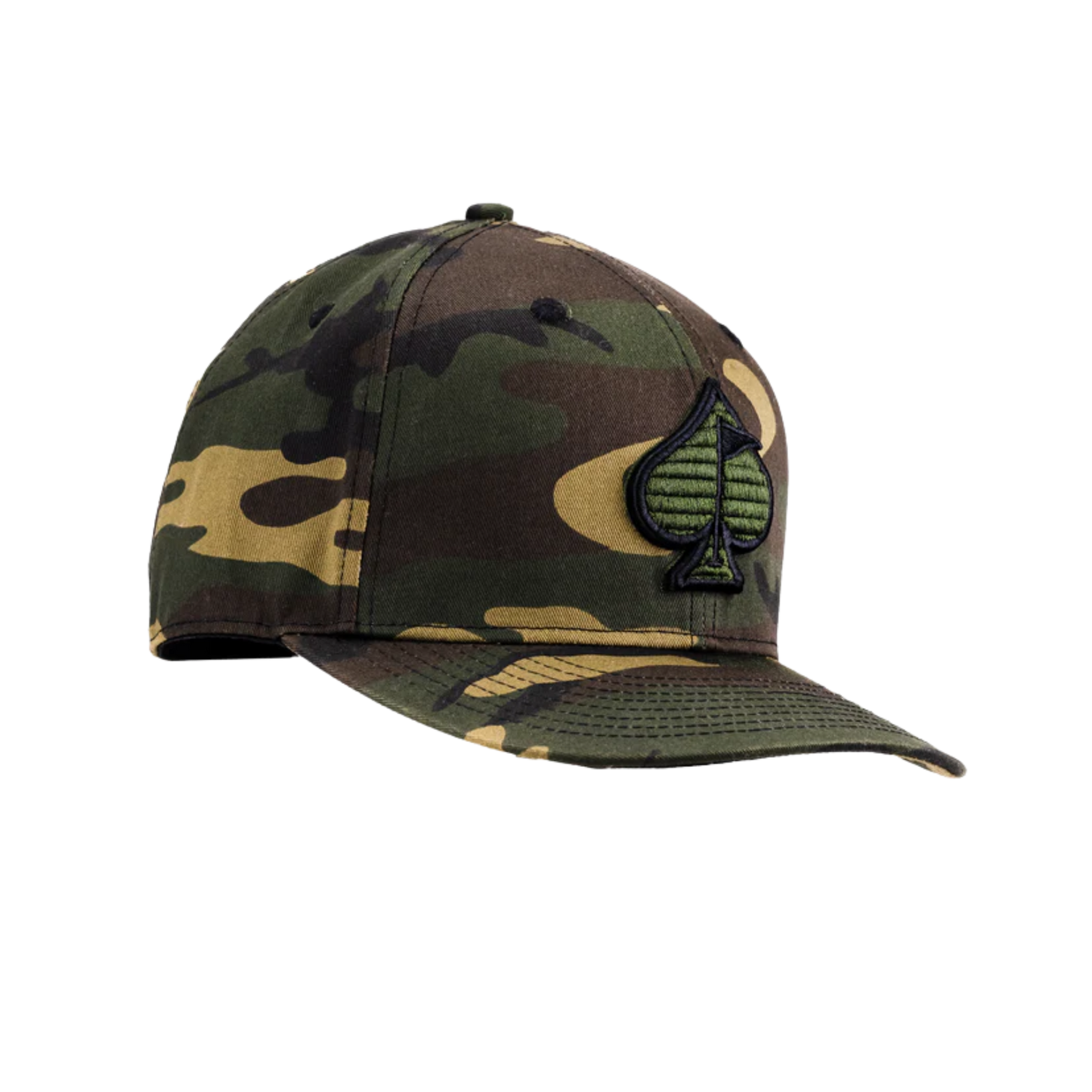 Camo Spade Hat - Snapback (Pins & Aces)