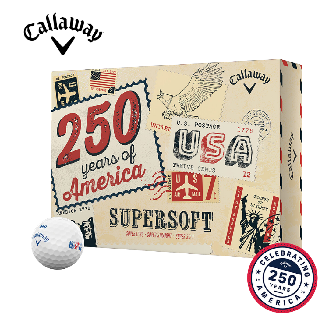 Callaway SuperSoft USA 250 Golf Balls - DOZEN Only