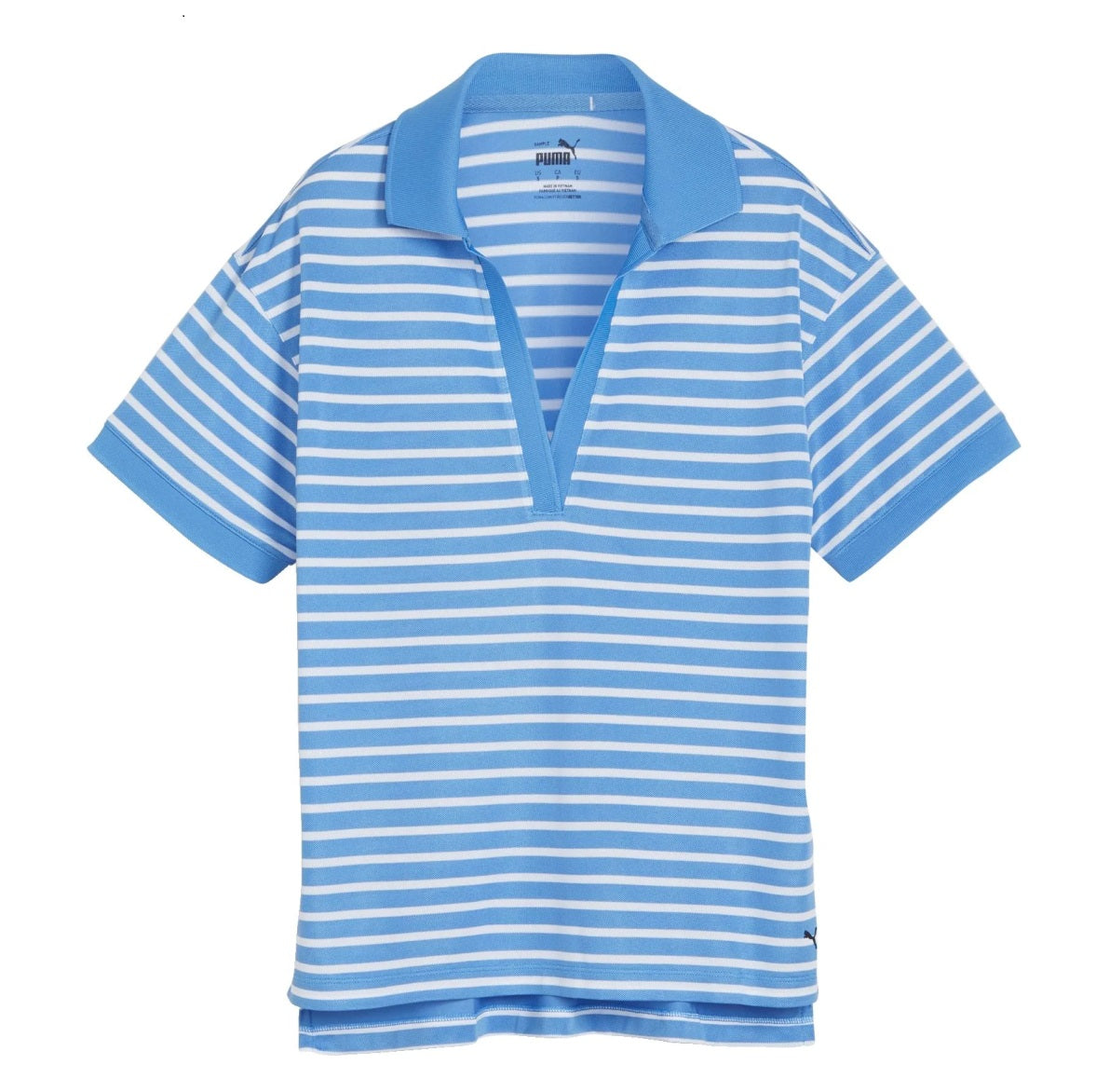 Puma: Everyday Stripe Pique Polo w/ Logo