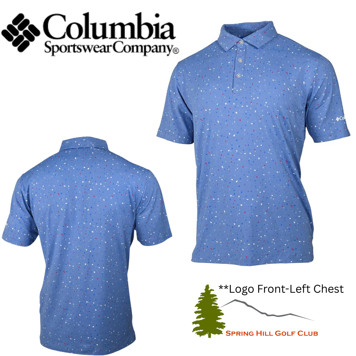 Columbia Path Polo - White Cap