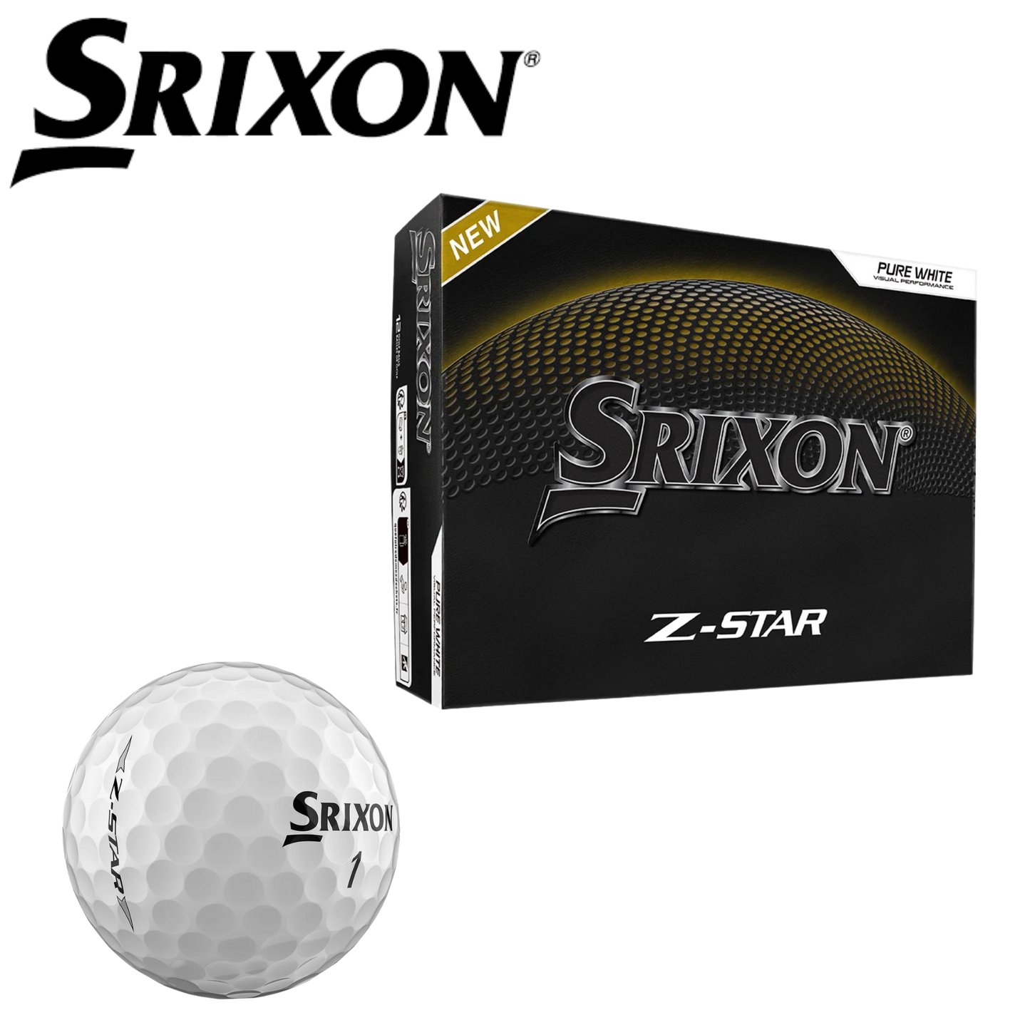 Srixon Z-Star - White Golf Ball (DOZEN)