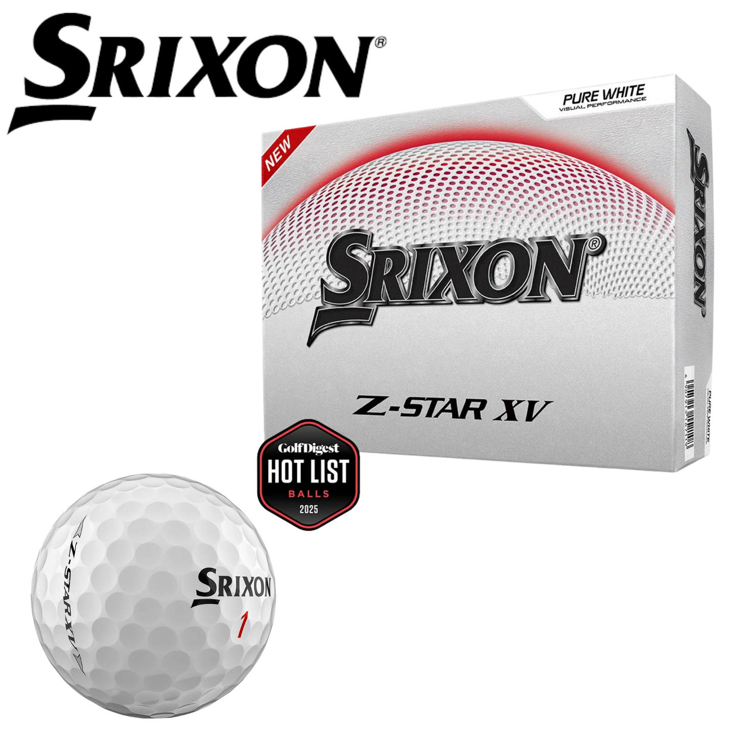 Srixon Z-Star XV - White Golf Ball (Dozen)