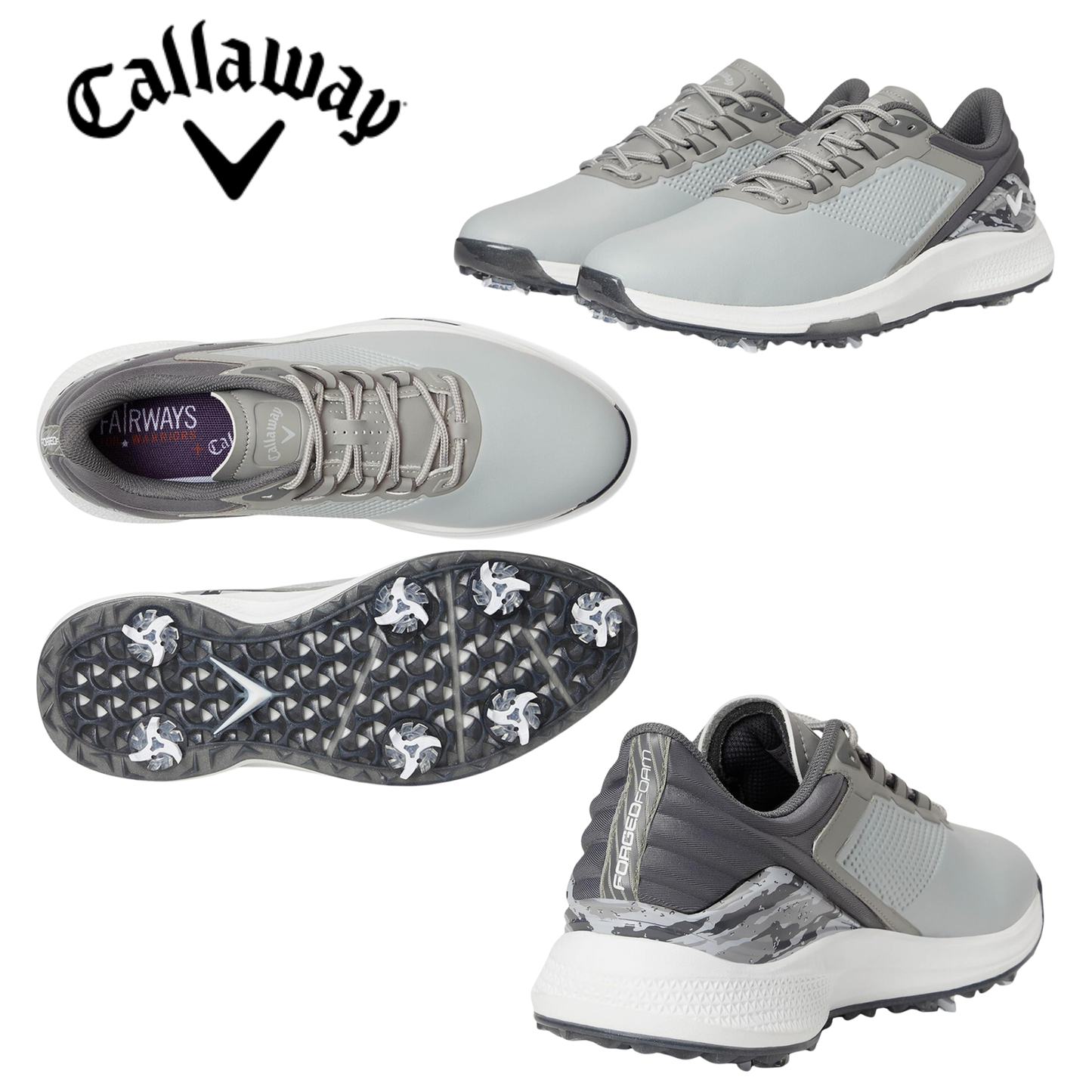 Callaway Coronado V4 (2025) Golf Shoes GRAY & CHARCOAL (Pick Size)