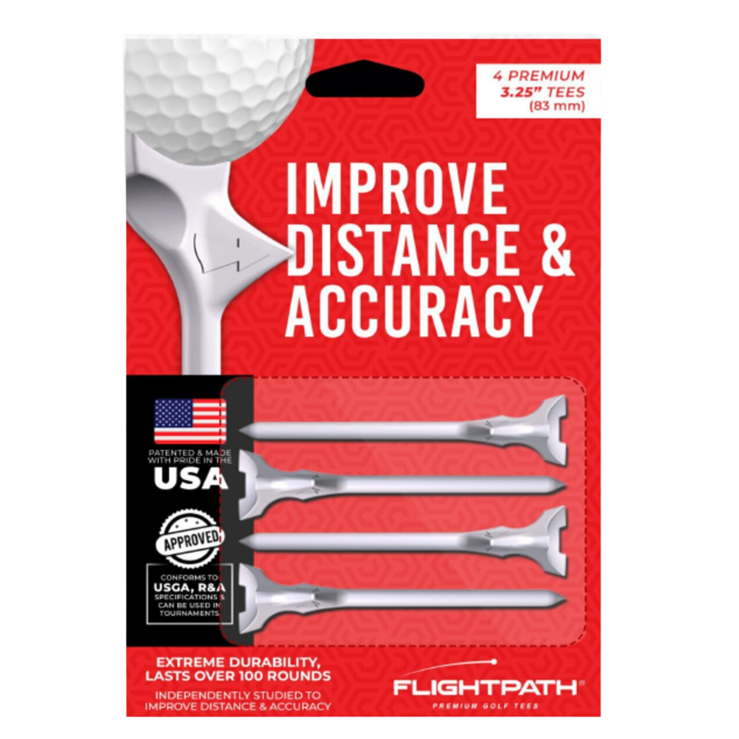 FlightPath Plastic Golf Tees