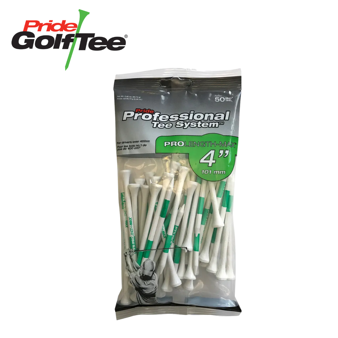 Pride PTS 4" - 50 Count - White
