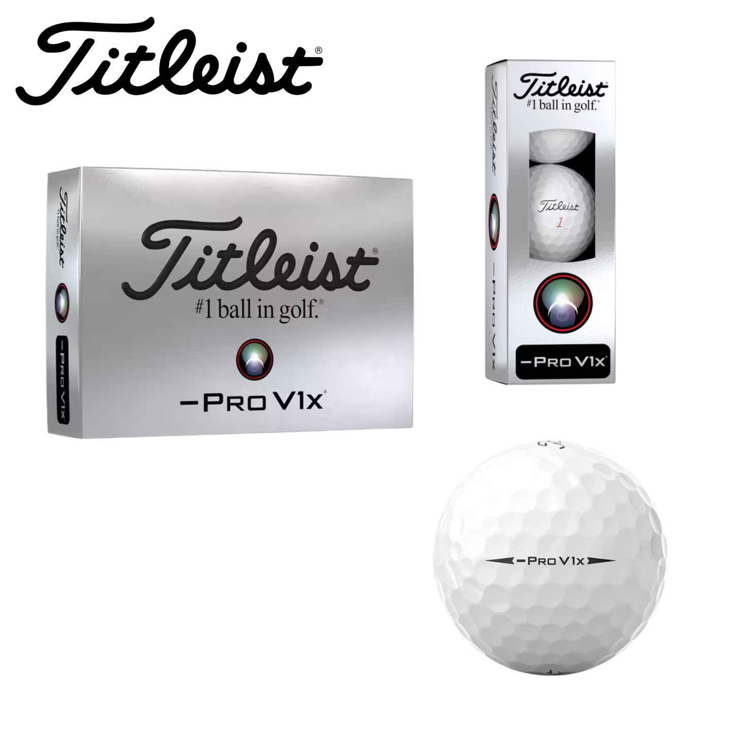 Titleist Pro V1X LEFT Dash - DOZEN