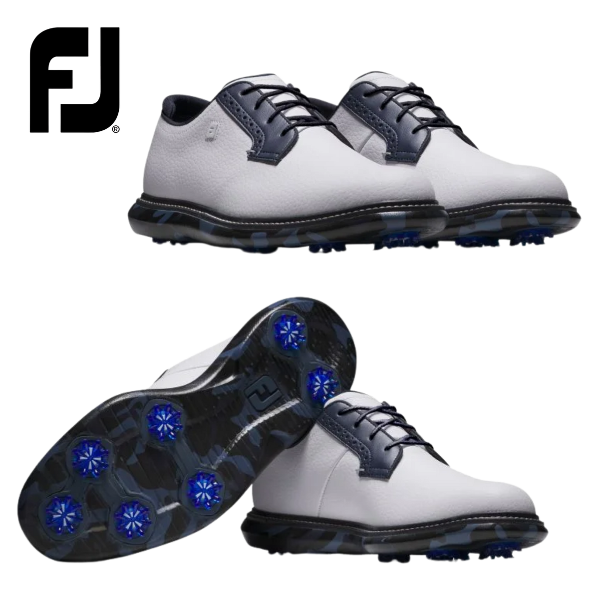 FootJoy Traditions - White/Navy/Multi