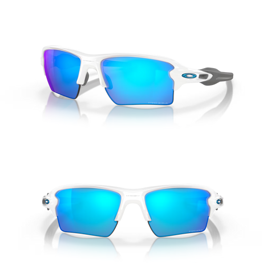 Oakley Flak 2.0 XL Sunglasses #009188 - Polished White / Prizm Sapphire