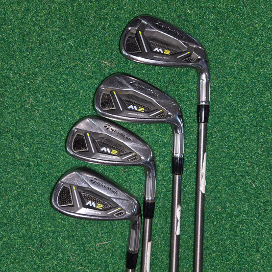 TaylorMade 2019 M2 Iron Set (8, 9, PW, AW) STEELFIBER i95 REG Flex