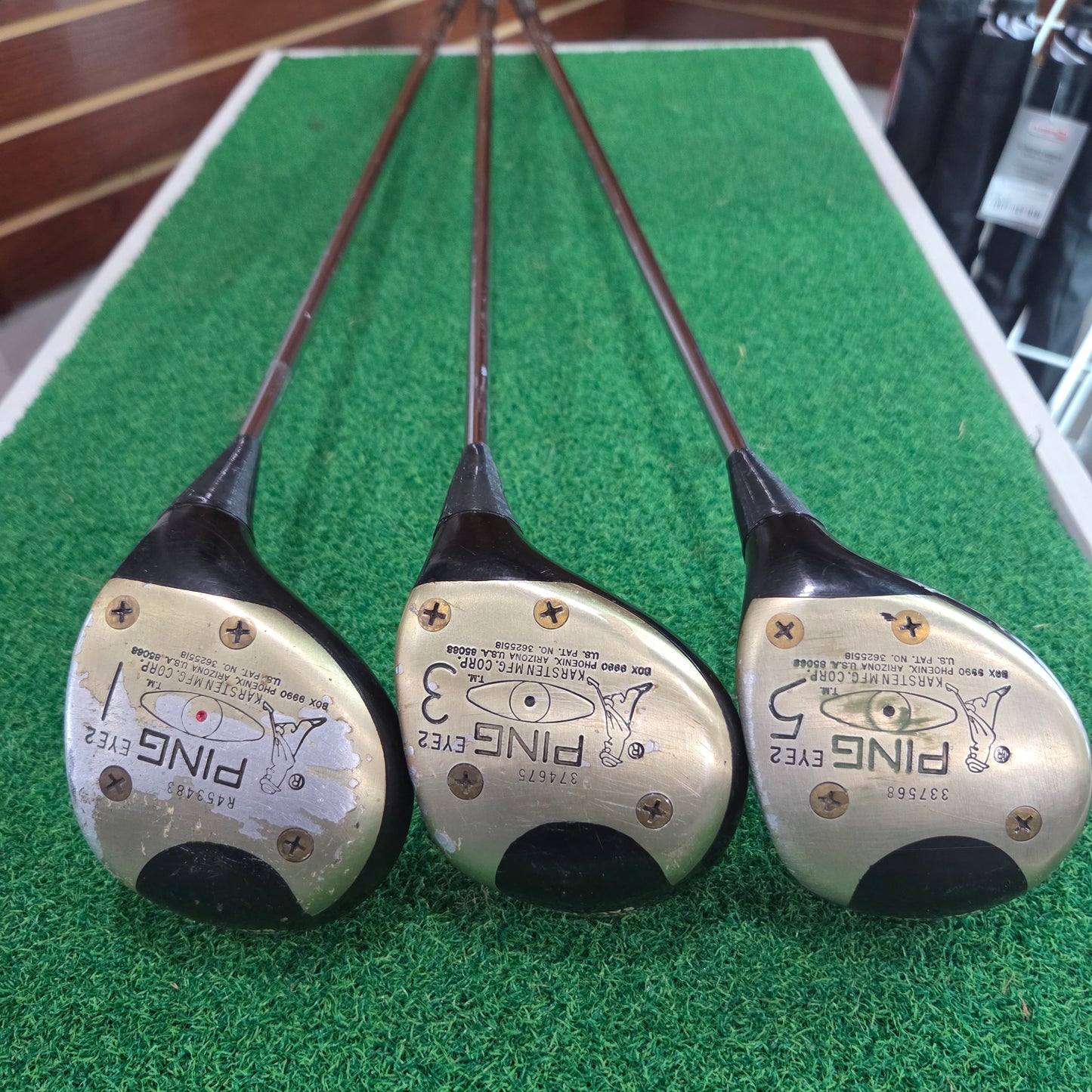 Ping Eye 2 Wood SET: 1, 3 & 5 Wood Set ** Vintage **