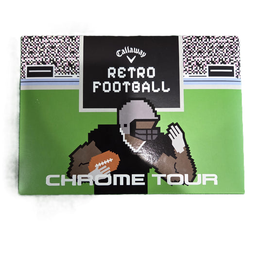 Callaway Chrome Tour  8-Bit RETRO Football Golf Balls - DOZEN ONLY