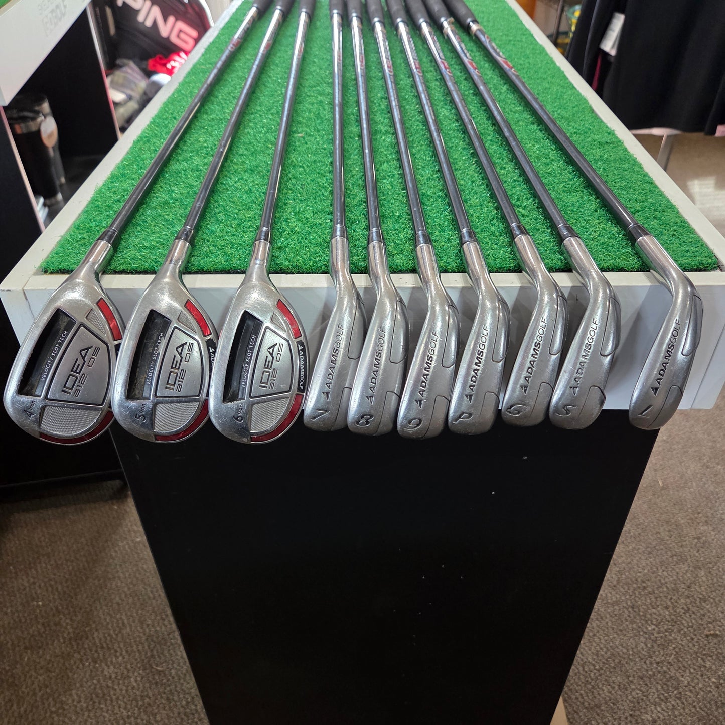 Adams A12 OS Hybrid / Iron FULL SET - REG Graphite