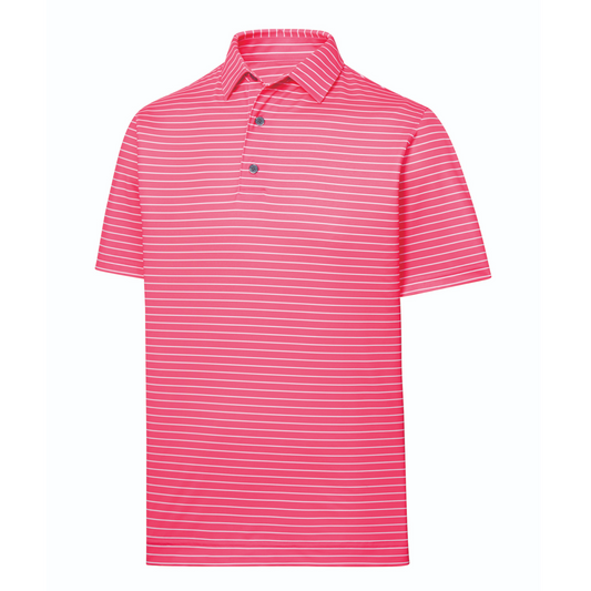 FootJoy Classic Stripe Polo #28147 - White/Melon