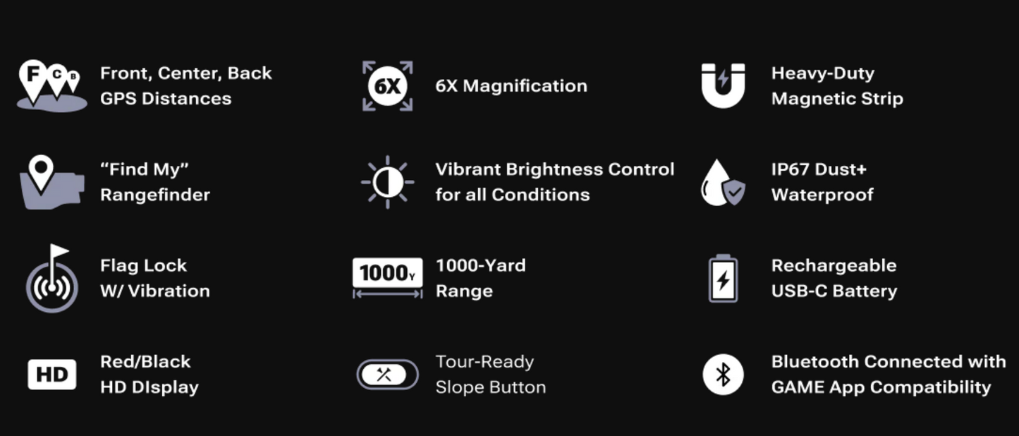 Blue Tees Captain AIR Rangefinder - Grey