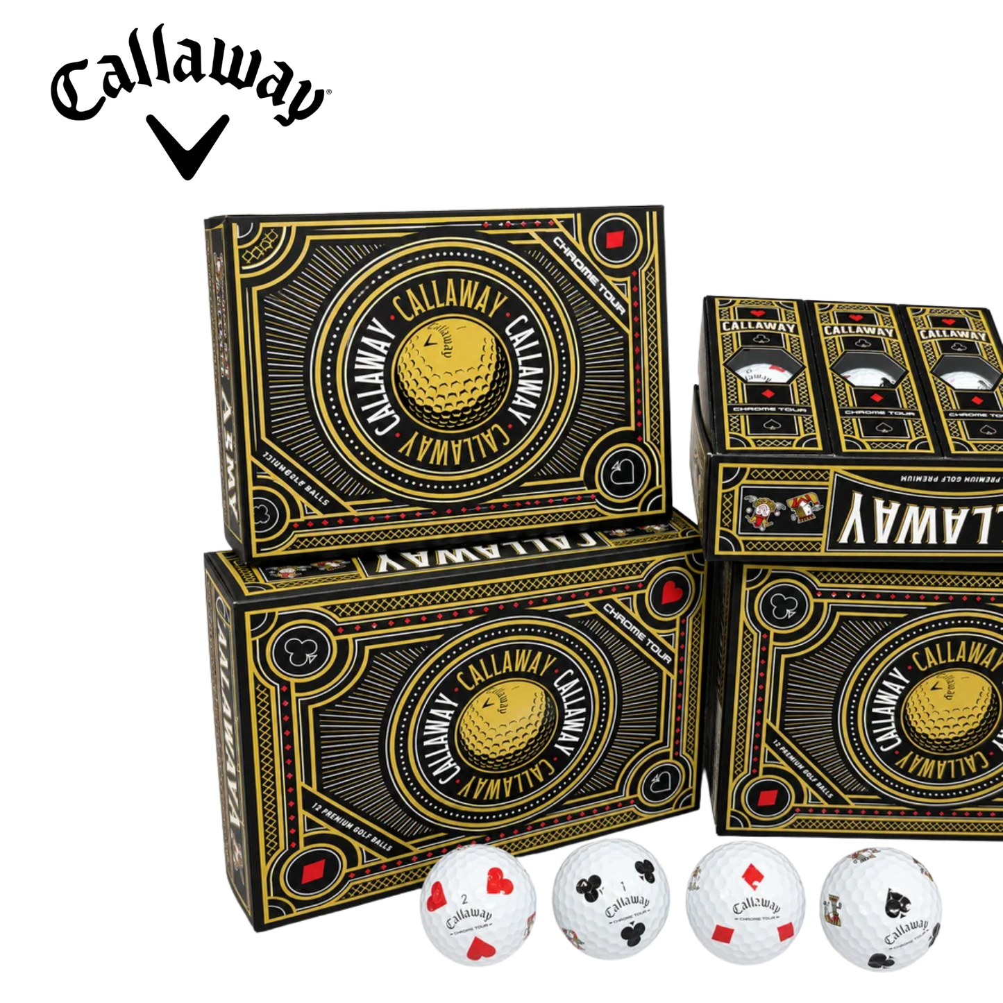 Callaway Chrome Tour Truvis SUITS Golf Balls - DOZEN ONLY