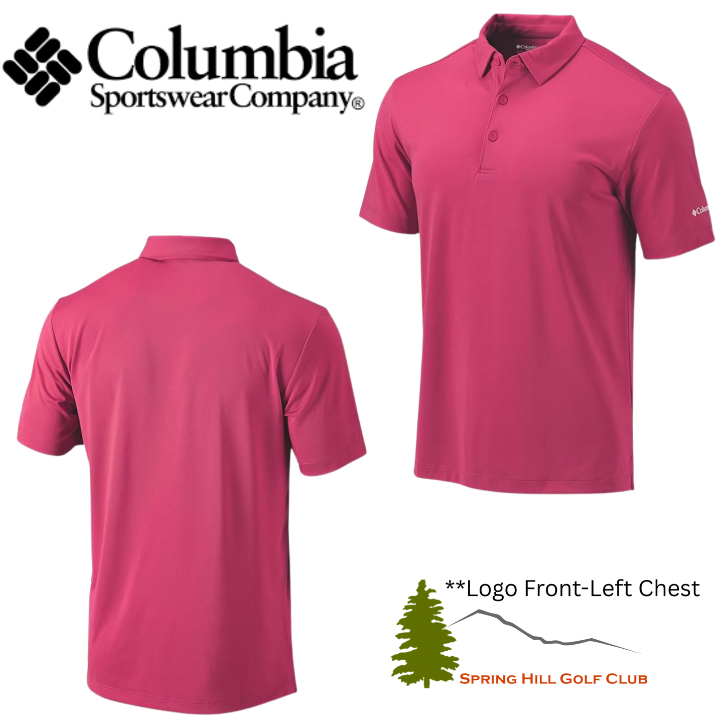 Columbia Drive Polo - Pink Ice