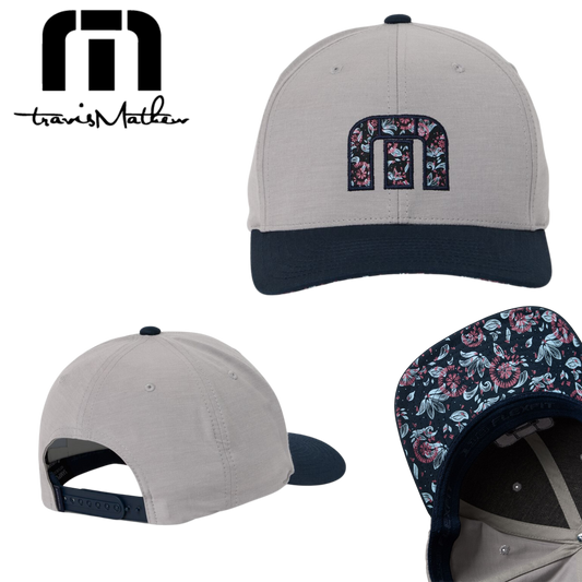 Travis Mathew Flourish Snapback Hat - Heather Gray
