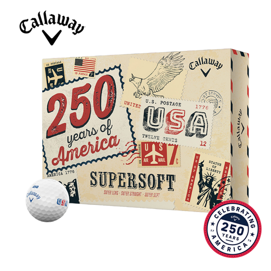Callaway SuperSoft USA 250 Golf Balls - DOZEN Only