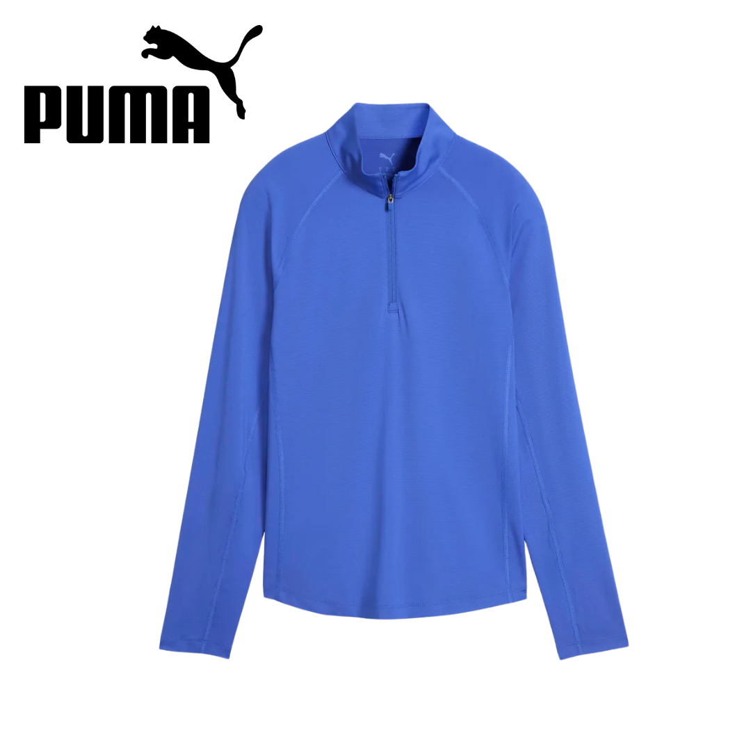 Puma Womens You-V Solid QuarterZip - Royal Sapphire