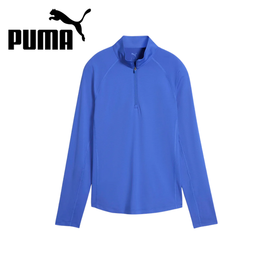 Puma Womens You-V Solid QuarterZip - Royal Sapphire