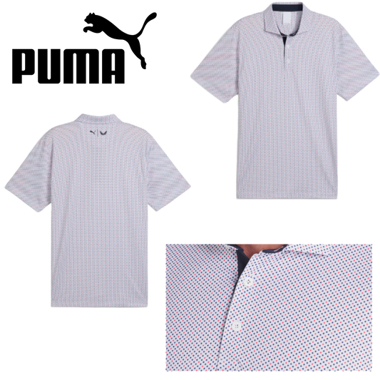 Puma X Volition Micro Star Mens Golf Polo