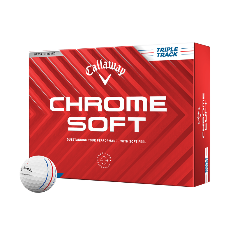 Callaway Chrome Soft - Triple Track WHITE & YELLOW
