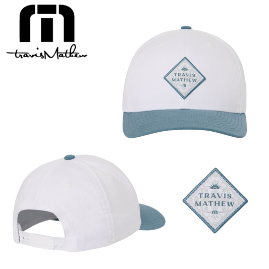 Travis Mathew Base Fare Snapback Hat - White