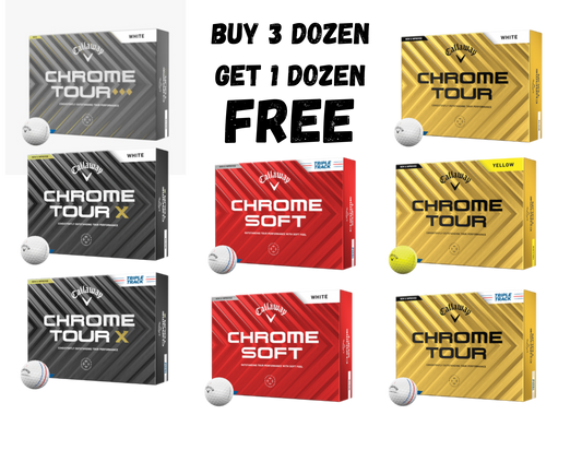 Callaway Chrome Soft / Tour: Buy 3 DOZ / Get 1 Free - PERSONALIZED