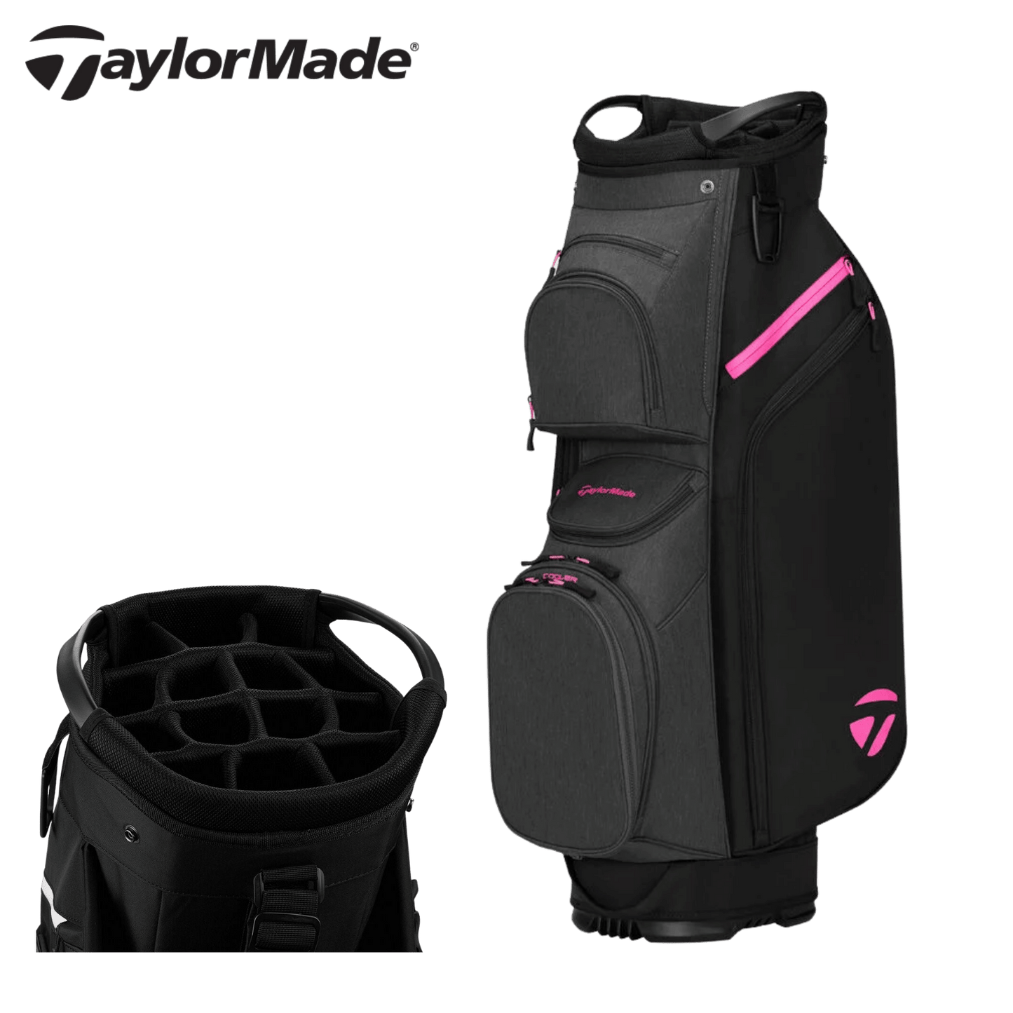 TaylorMade Cart Lite '26 Golf Bag - Black & Pink