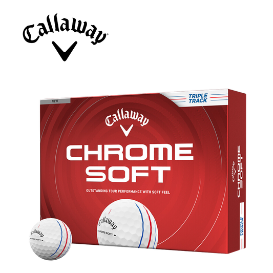 Callaway Chrome Soft '26 - White Triple Track DOZEN