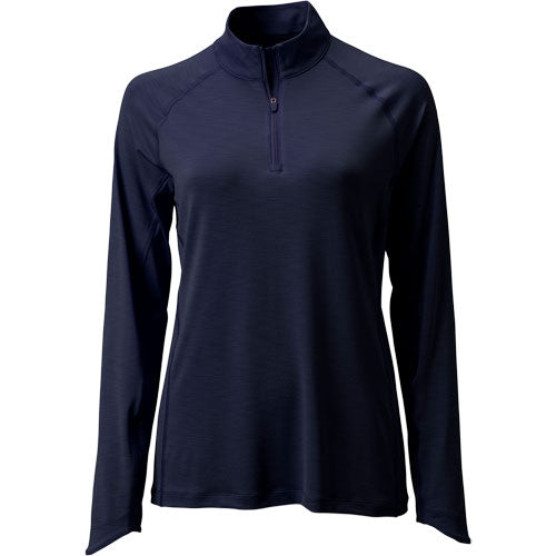 Puma: You-V Solid 1/4 Zip - Navy w/ Logo