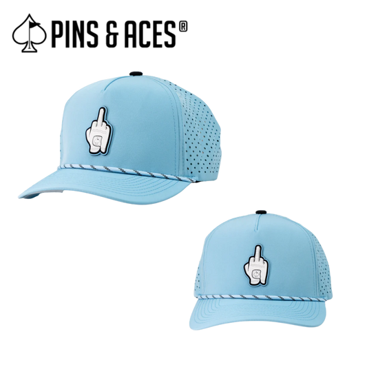 Pins & Aces: Middle Finger Snapback Hat & MATCHING Ball Marker