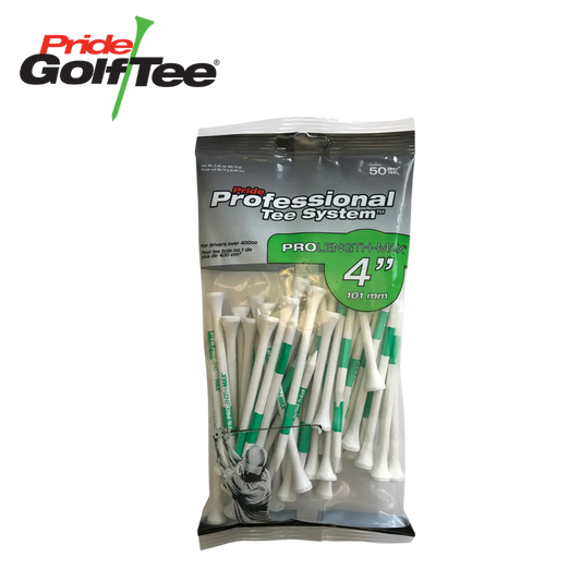 Pride PTS 4" - 50 Count - White
