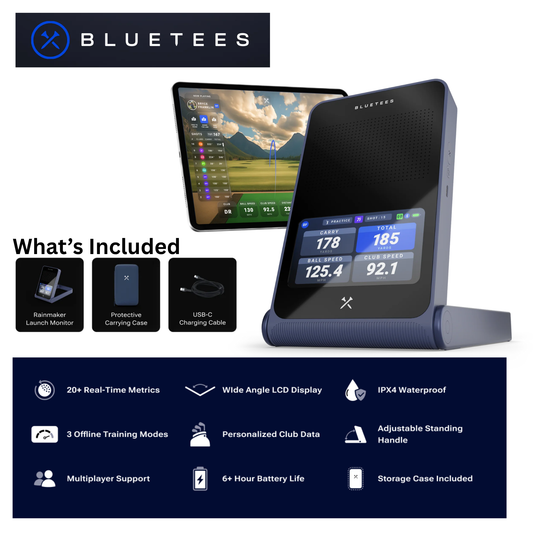 Blue Tees RainMaker Launch Monitor - Navy