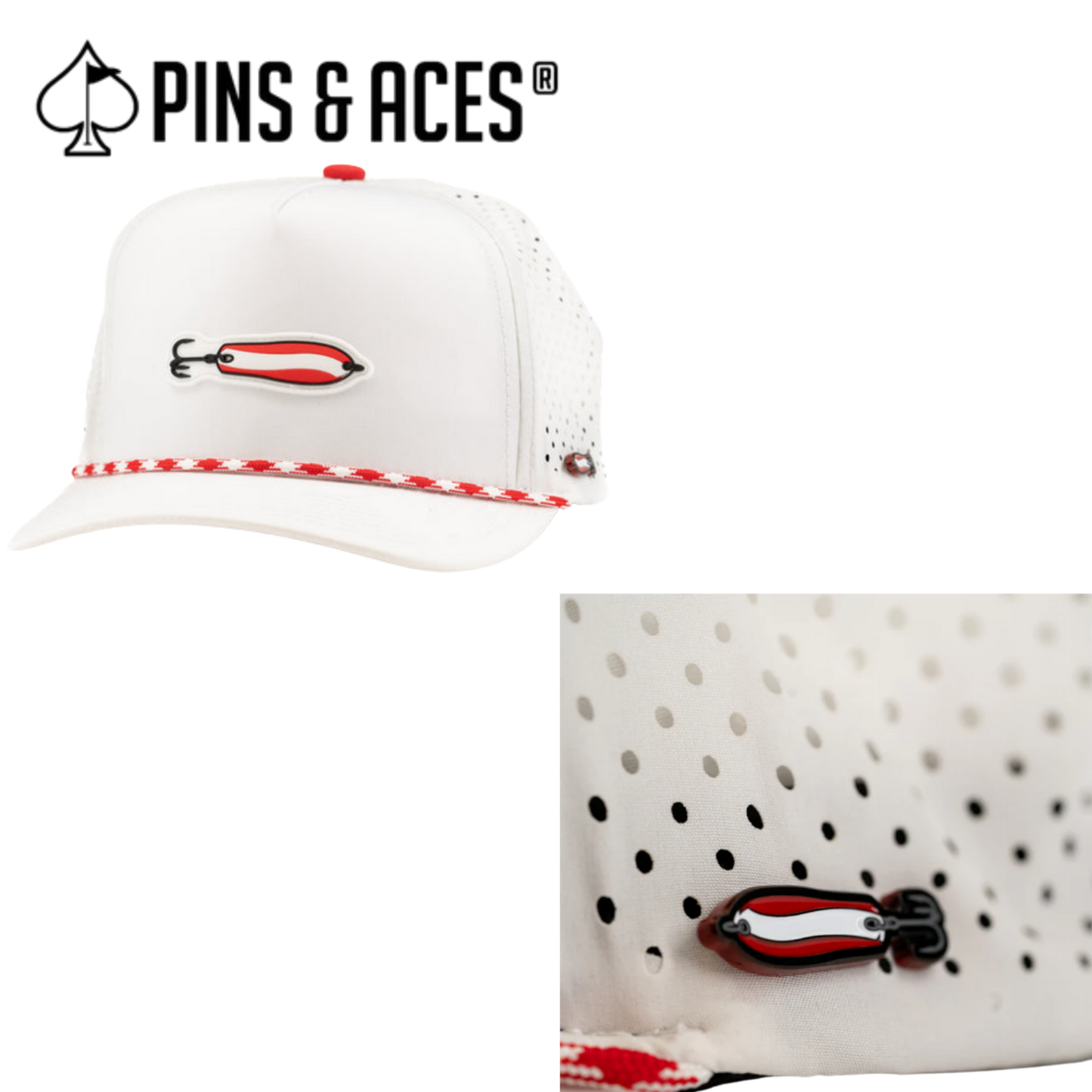 Pins & Aces: Dare Devil Spoon Snapback Hat & MATCHING Ball Marker