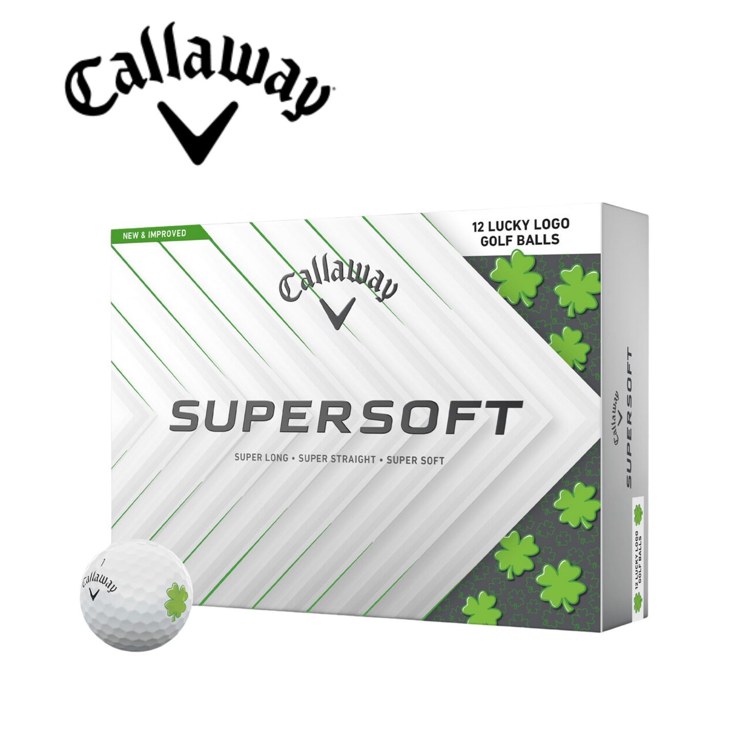 Callaway Supersoft '26 LUCKY Shamrock Golf Balls - DOZEN