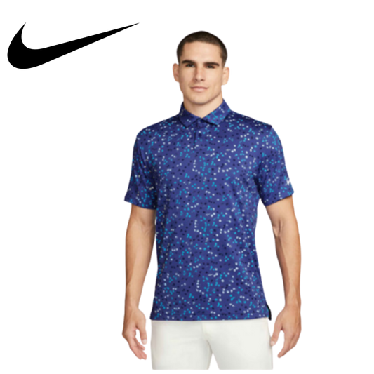 Nike Dri-FIT Tour Polo Floral '25 - Psychic Blue
