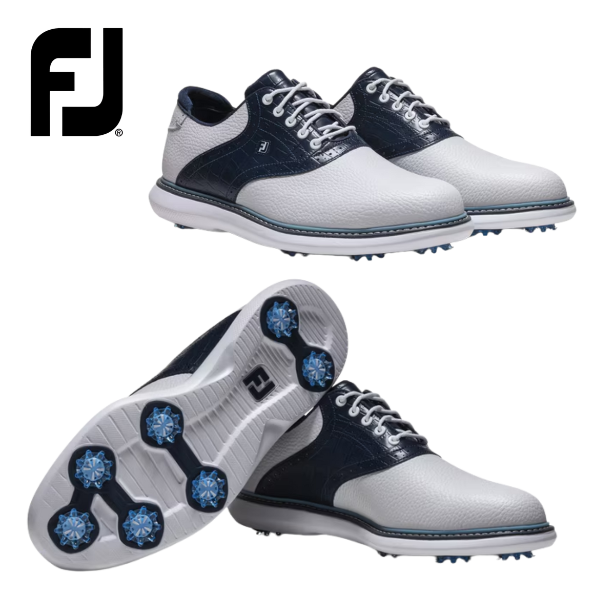 FootJoy Traditions - White/Navy/Blue